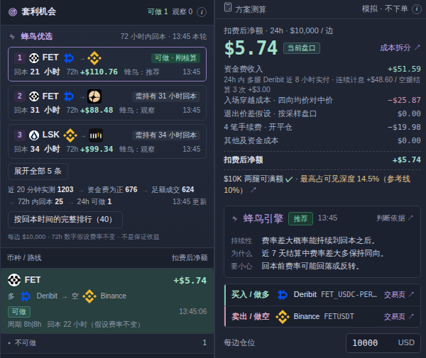Hummingbird Picks and the scenario calculator